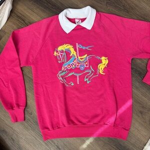 Jerzees Vtg Bright Pink Crewneck sweatshirt